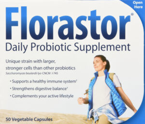 Florastor Dual Action Probiotic Vegetarian Capsules 50 EA