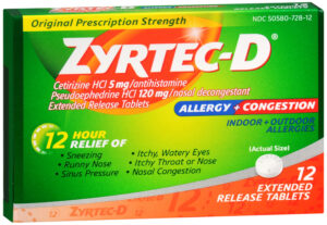 Zyrtec D 12HR Tablets 12ct