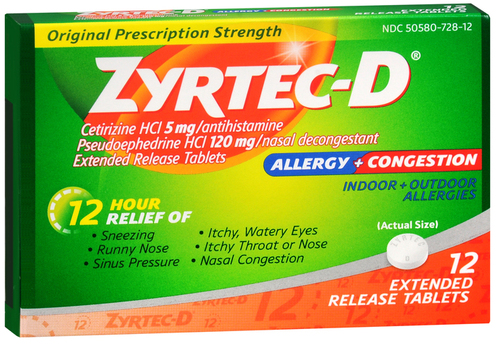 Zyrtec D 12HR Tablets 12ct