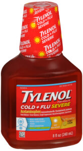 Tylenol Cold + Flu Severe Liquid Day Warming Honey Lemon 8 OZ