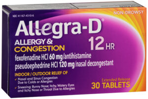 Allegra D 12 Hour Allergy & Congestion Extended Release Tablets 30 EA