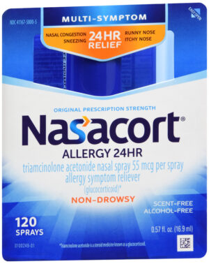 Nasacort Allergy 24 HR Spray Original Prescription Strength 120 EA