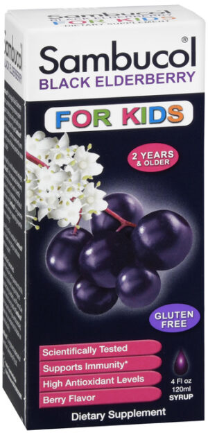 Sambucol Black Elderberry For Kids Syrup Berry 4 OZ