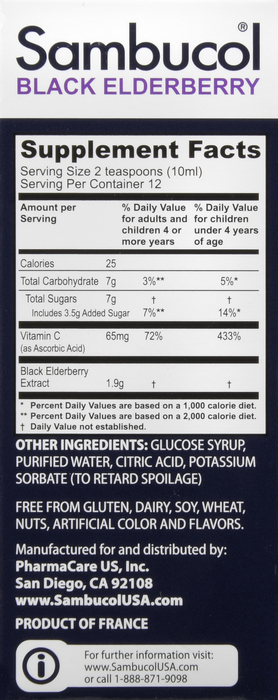 Sambucol Black Elderberry For Kids Syrup Berry 4 OZ - Image 2