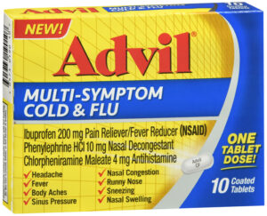 Advil Multi-Symptom Cold & Flu Coated Tablets 10 EA