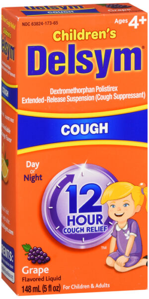 Delsym Children's 12 Hour Cough Relief Liquid Grape 5 OZ