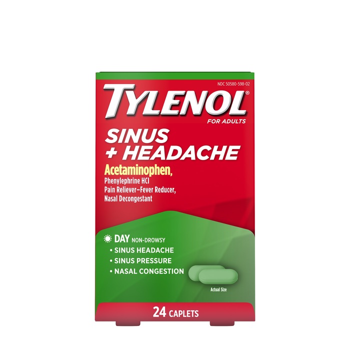 Tylenol Sinus + Headache Caplets Day 24 EA